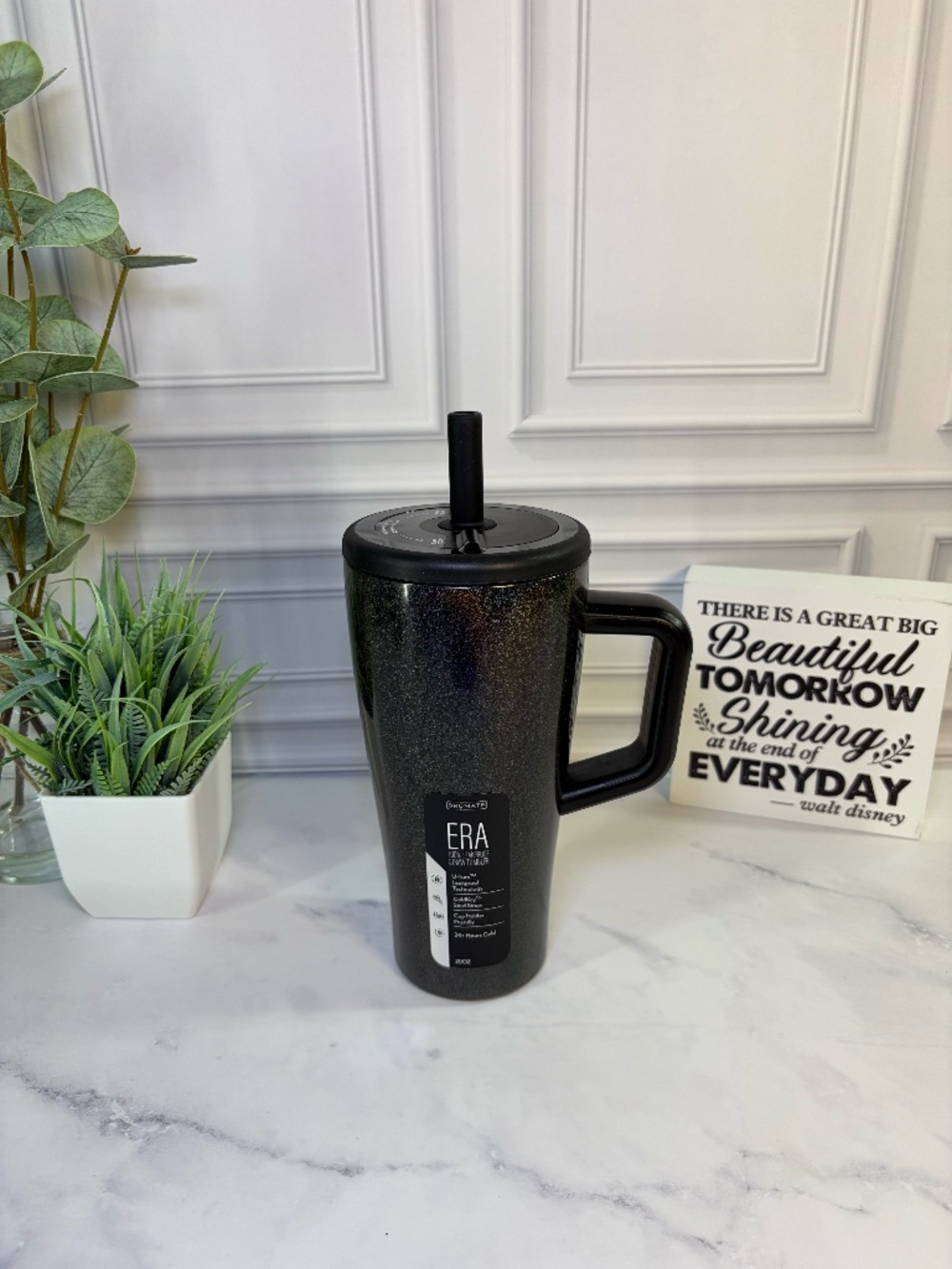 Brumate Glitter Charcoal Era 20oz BNWT